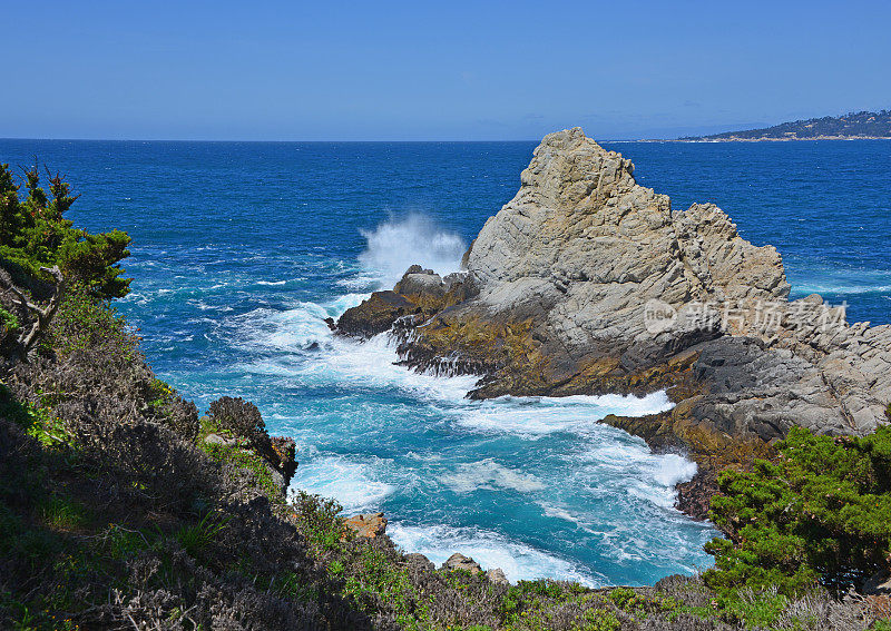 尖峰，Point Lobos州保护区，加利福尼亚